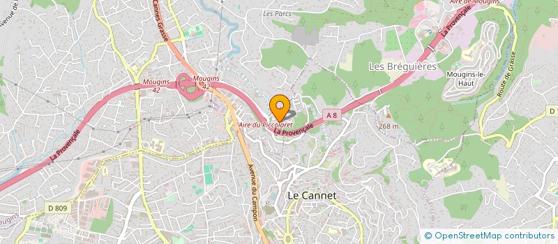 localisation de l'entreprise SCI STEF à MOUGINS