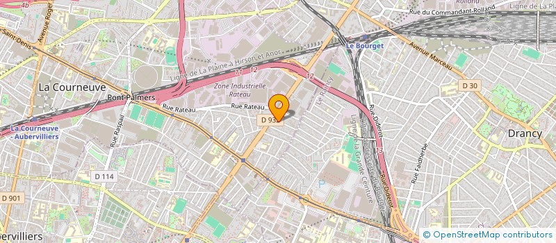 localisation de l'entreprise SCI STEF à LA COURNEUVE