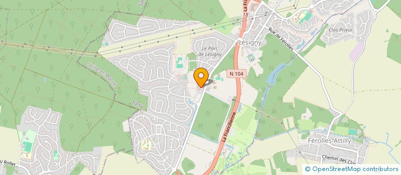 localisation de l'entreprise SCI STEF  LESIGNY