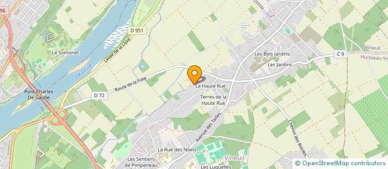 localisation de l'entreprise SCI STEFABIOLI à VINEUIL