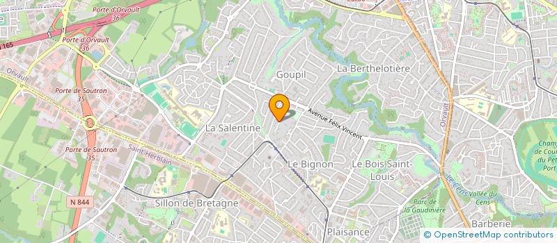 localisation de l'entreprise SCI STEFAJE à ORVAULT