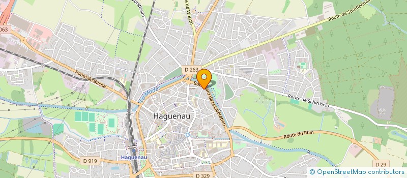 localisation de l'entreprise SCI STEFANGE  HAGUENAU