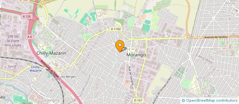 localisation de l'entreprise SCI STEFANO à MORANGIS