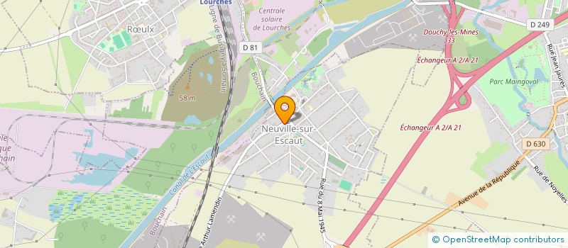 localisation de l'entreprise SCI STEFCA  NEUVILLE-SUR-ESCAUT