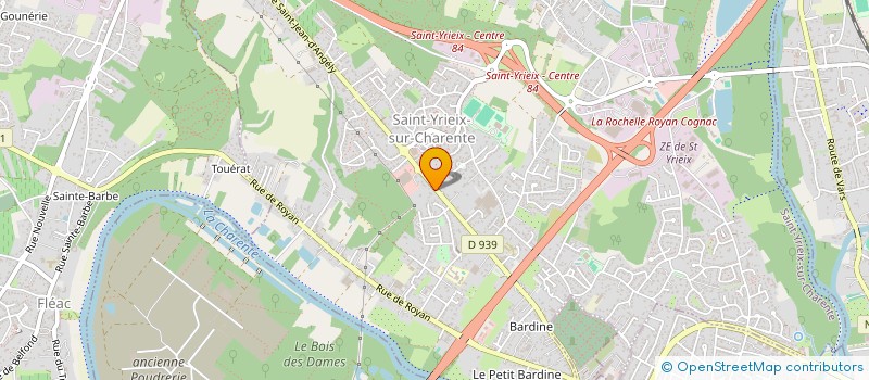 localisation de l'entreprise SCI STEFIE IMMOBILIER à SAINT-YRIEIX-SUR-CHARENTE