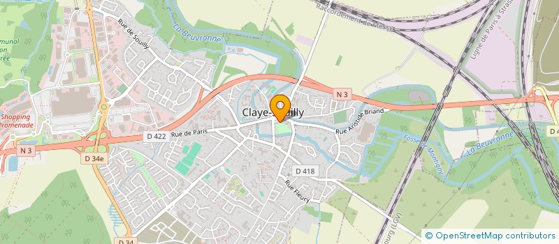 localisation de l'entreprise SCI STEFKO-COMTE  CLAYE-SOUILLY