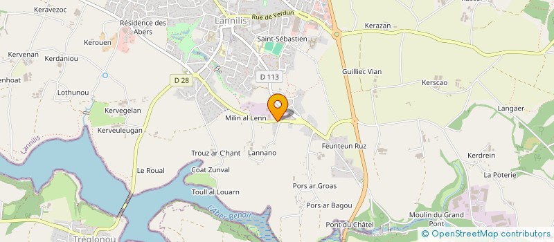 localisation de l'entreprise SCI STEFRAFAB N 2  LANNILIS