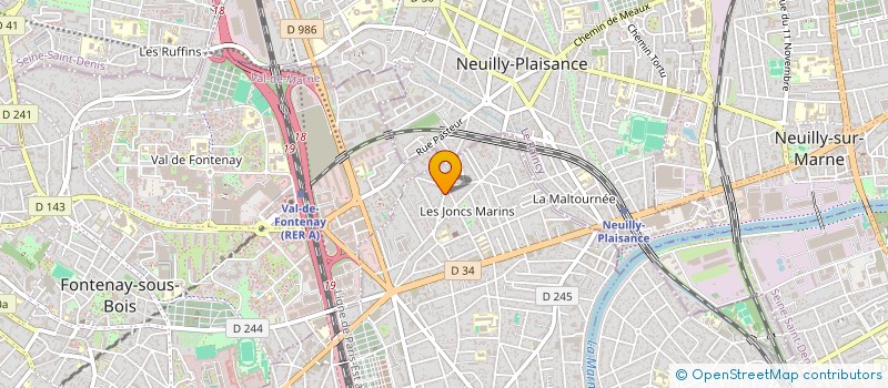 localisation de l'entreprise SCI STEFRAL GESTION à LE PERREUX-SUR-MARNE