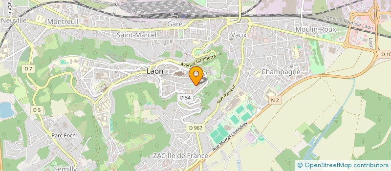 localisation de l'entreprise SCI STEFRESO à LAON