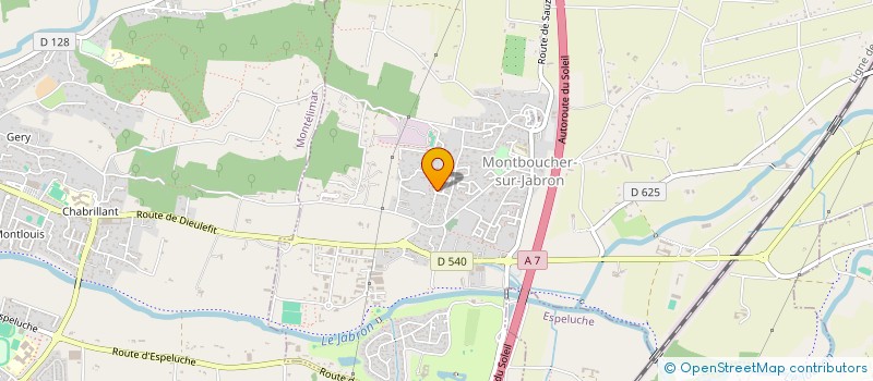 localisation de l'entreprise SCI STEGATHI  MONTBOUCHER-SUR-JABRON