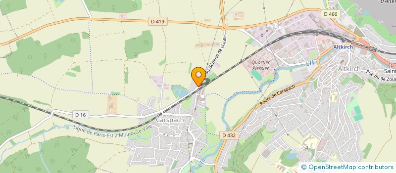 localisation de l'entreprise SCI STEH  CARSPACH