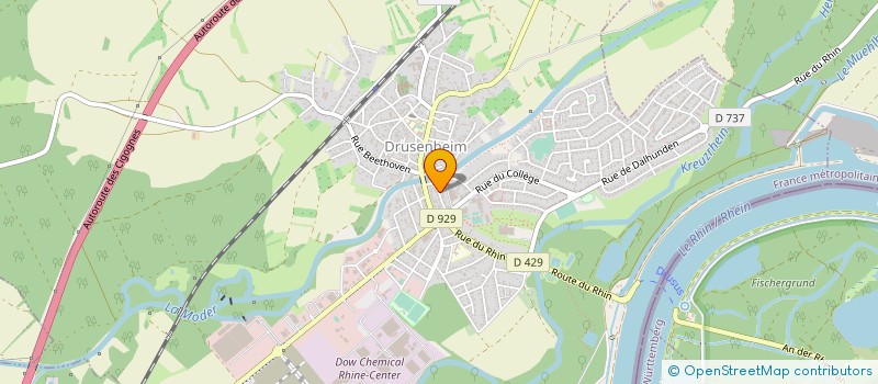 localisation de l'entreprise SCI STEINBERGER  DRUSENHEIM