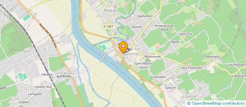 localisation de l'entreprise SCI STEINER  CADILLAC-SUR-GARONNE