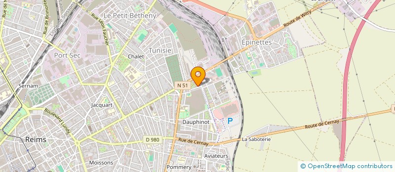 localisation de l'entreprise SCI STEINER & ASSOCIES  REIMS