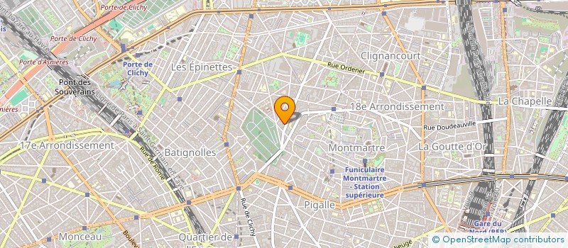 localisation de l'entreprise SCI STEINLEN 3  PARIS