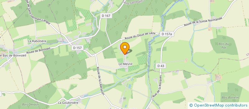 localisation de l'entreprise SCI STEIS  SAINT-GERMAIN-LANGOT