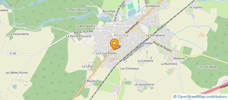localisation de l'entreprise SCI STEJA à REUGNY