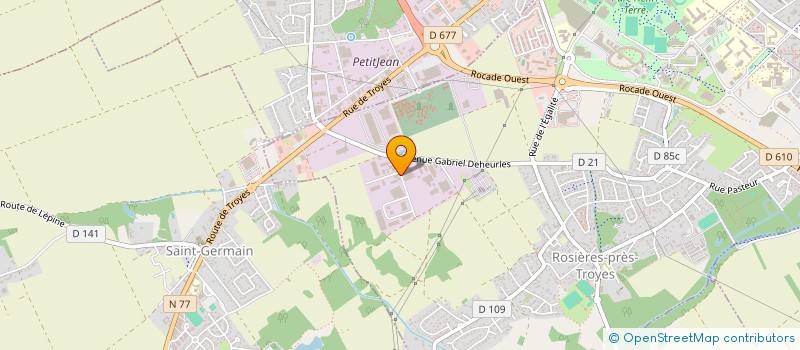 localisation de l'entreprise SCI STEKAR  ROSIERES-PRES-TROYES