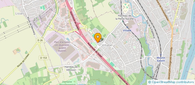 localisation de l'entreprise SCI STELAU  VILLABE