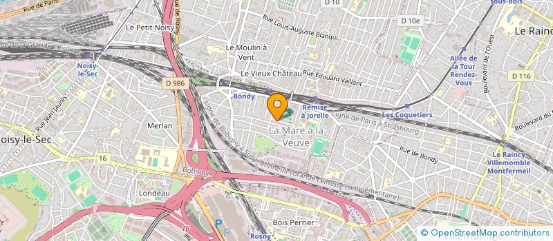 localisation de l'entreprise SCI STELE  BONDY