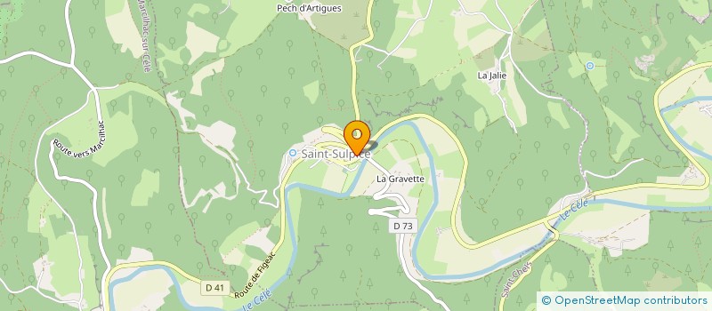 localisation de l'entreprise SCI STELIA  SAINT-CHELS