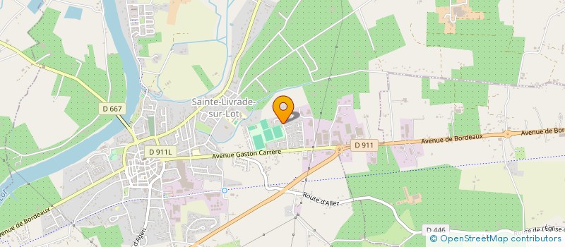 localisation de l'entreprise SCI STELIE  LE TEMPLE SUR LOT