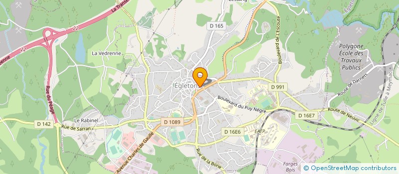 localisation de l'entreprise SCI STELINE à EGLETONS