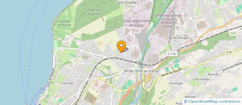 localisation de l'entreprise SCI STELINE à THONON-LES-BAINS