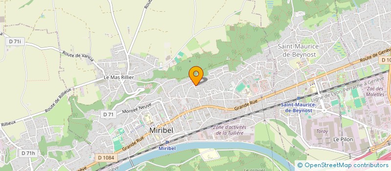 localisation de l'entreprise SCI STELIO à MIRIBEL
