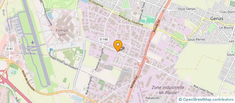 localisation de l'entreprise SCI STELLA  CHASSIEU