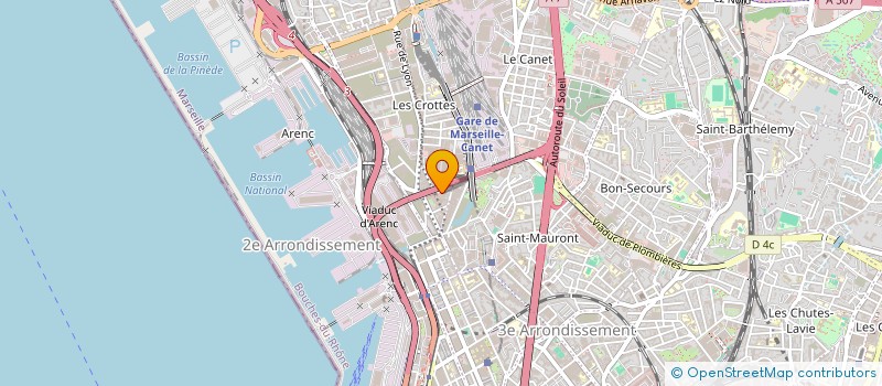 localisation de l'entreprise SCI STELLA à MARSEILLE