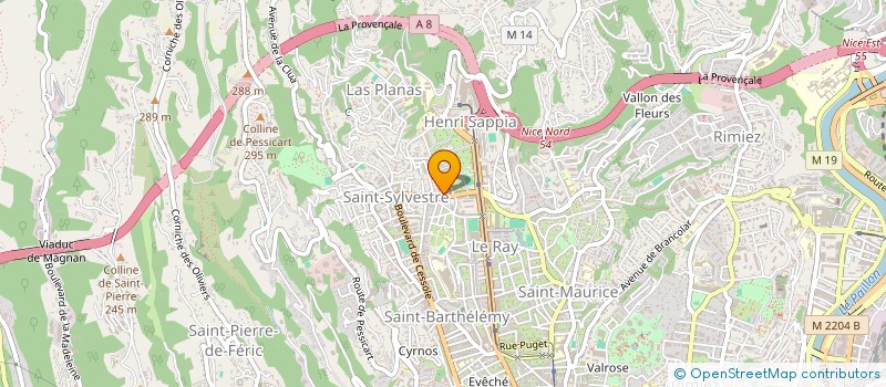 localisation de l'entreprise SCI STELLA  NICE