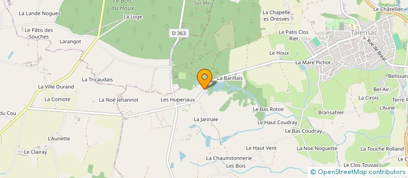 localisation de l'entreprise SCI STELLA  TALENSAC