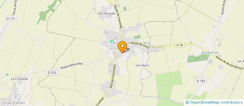 localisation de l'entreprise SCI STELLA  ETROUSSAT