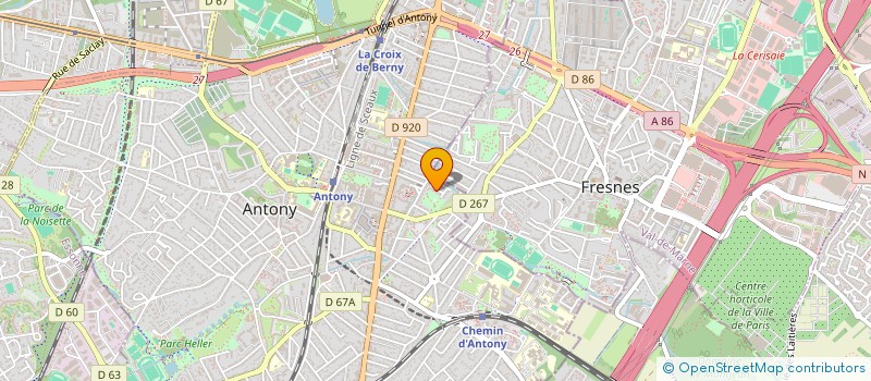 localisation de l'entreprise SCI STELLA à ANTONY