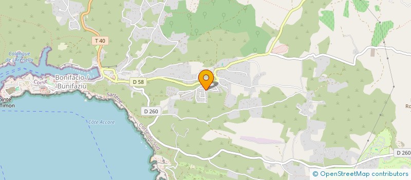 localisation de l'entreprise SCI STELLA D'ORO à BONIFACIO