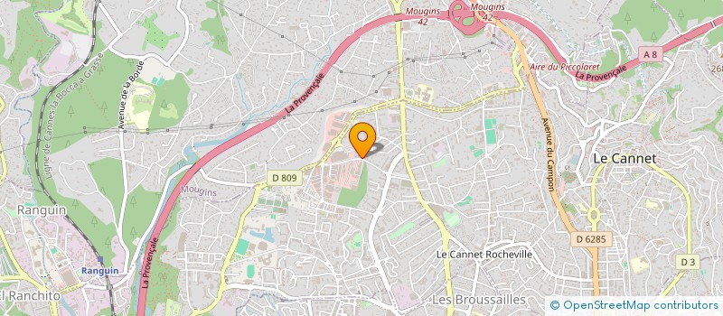 localisation de l'entreprise SCI STELLA ORION à LE CANNET