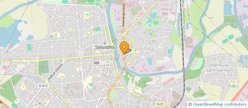 localisation de l'entreprise SCI STELOMATT à SOISSONS