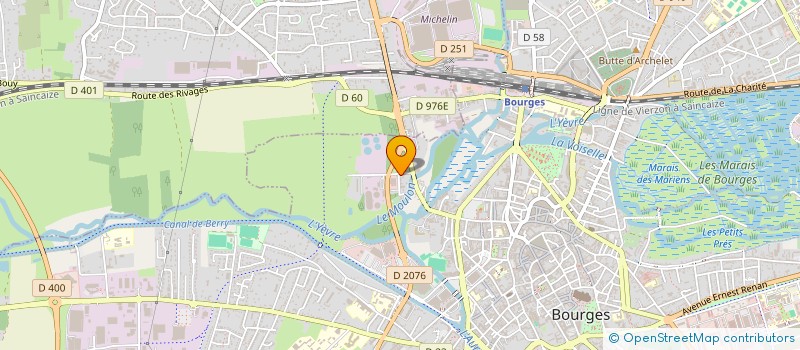 localisation de l'entreprise SCI STELUD  BOURGES