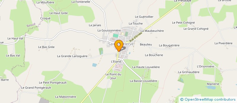 localisation de l'entreprise SCI STELY  SAINT-M'HERVE