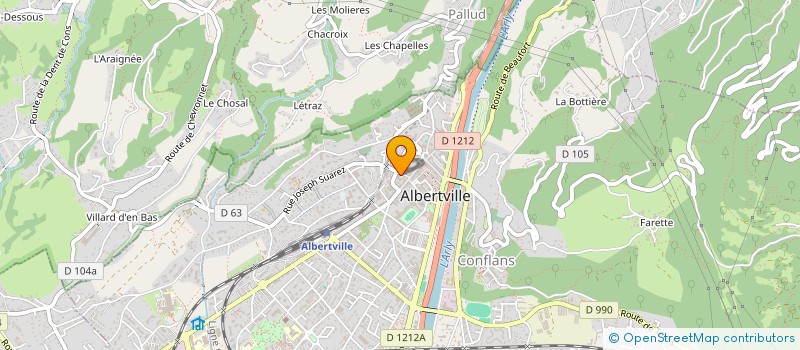 localisation de l'entreprise SCI STEMA  ALBERTVILLE