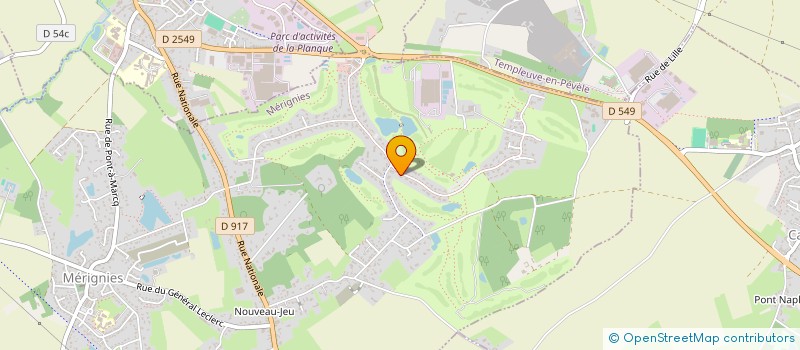 localisation de l'entreprise SCI STEMA à MERIGNIES