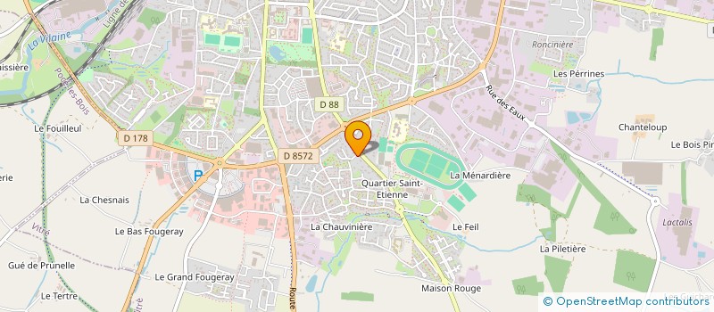 localisation de l'entreprise SCI STEMAGLOU  VITRE