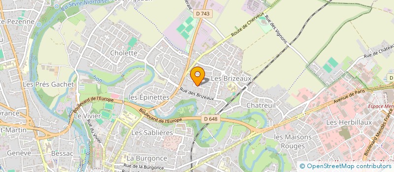 localisation de l'entreprise SCI STEMEL  NIORT