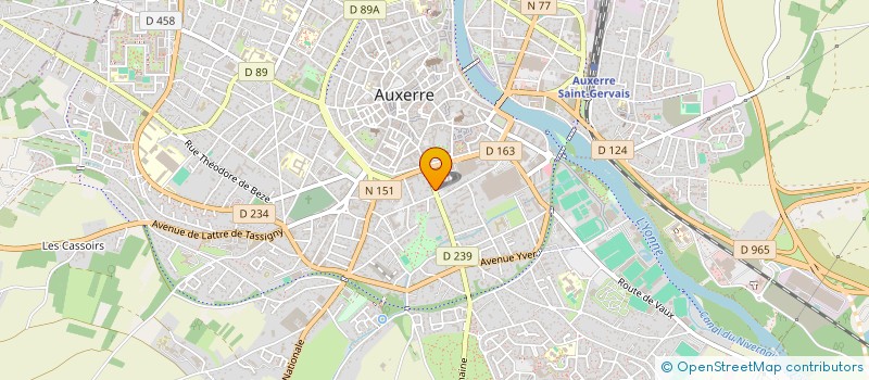 localisation de l'entreprise SCI STEMIAN à AUXERRE