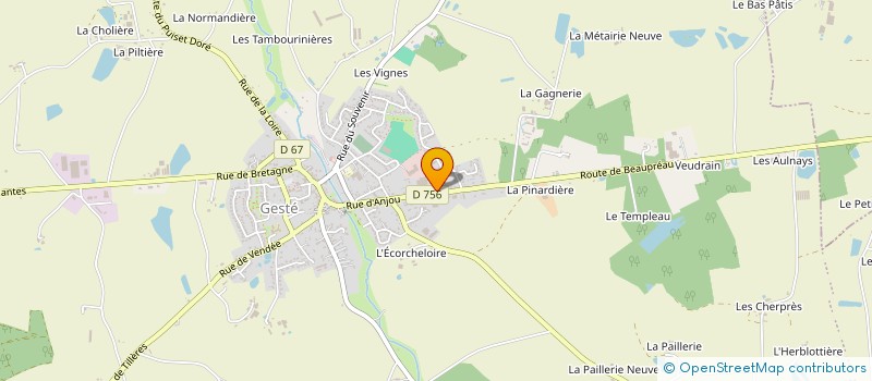 localisation de l'entreprise SCI STENAFRE  BEAUPREAU-EN-MAUGES