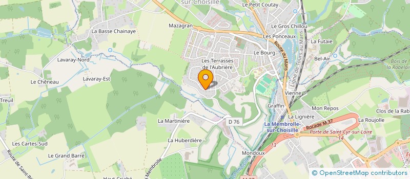 localisation de l'entreprise SCI STENDHAL - FONTAINES  LA MEMBROLLE-SUR-CHOISILLE