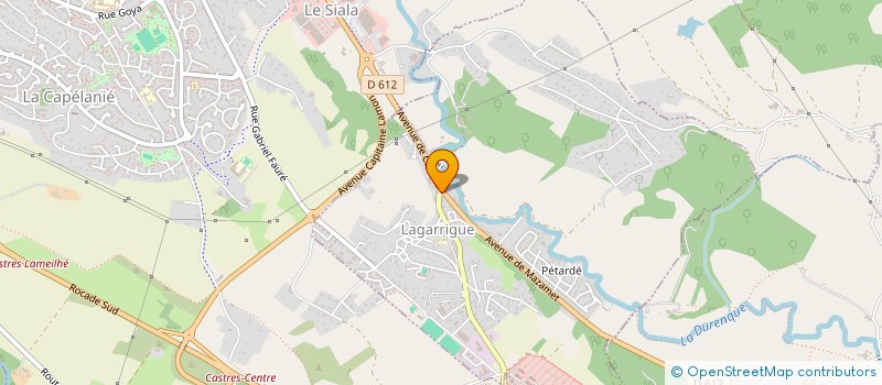 localisation de l'entreprise SCI STENIFLO  LAGARRIGUE