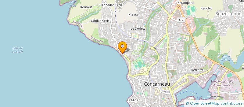 localisation de l'entreprise SCI STENISE  CONCARNEAU