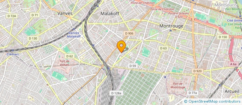 localisation de l'entreprise SCI STEPH  MONTROUGE